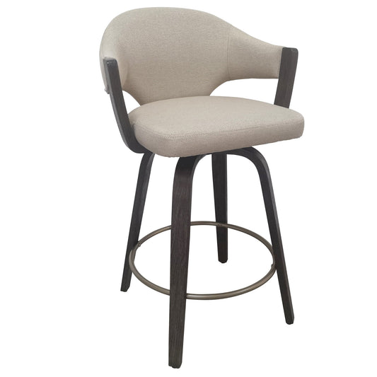 Bar Stools Set of 2 | Freya Swivel | Walnut - Your Bar Stools Canada