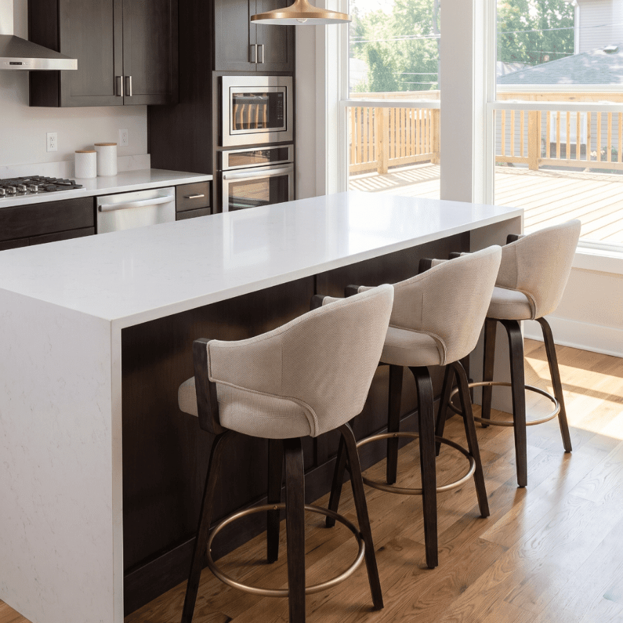 Bar Stools Set of 2 | Freya Swivel | Walnut - Your Bar Stools Canada