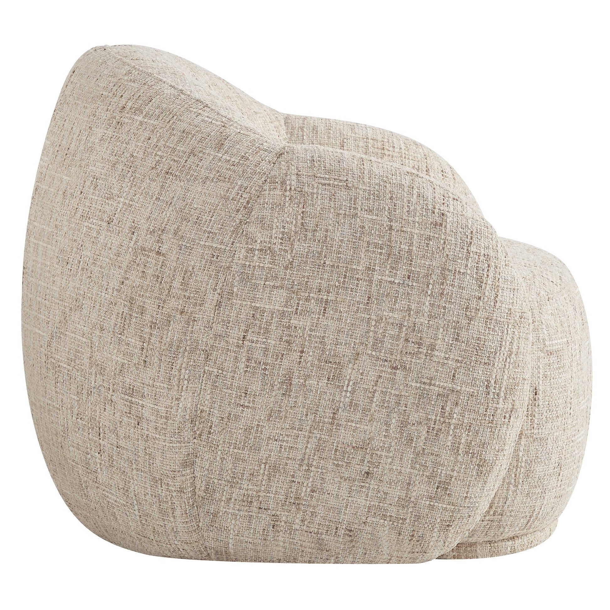 Barrel Chair Amriel Beige Boucle - Your Bar Stools Canada