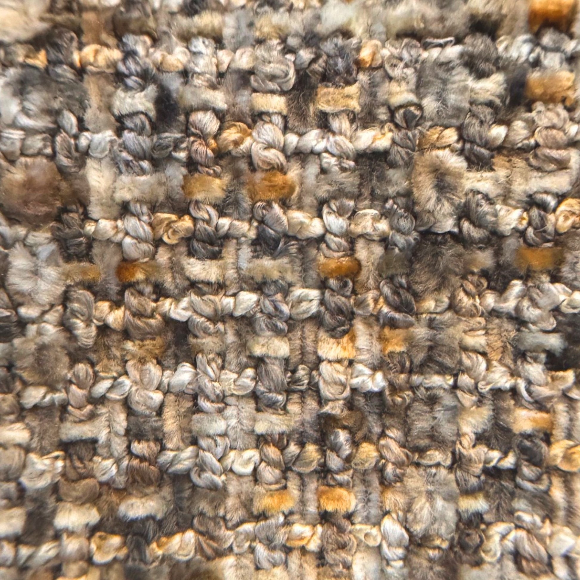 Barrel Chair Amriel Brown Boucle - Your Bar Stools Canada