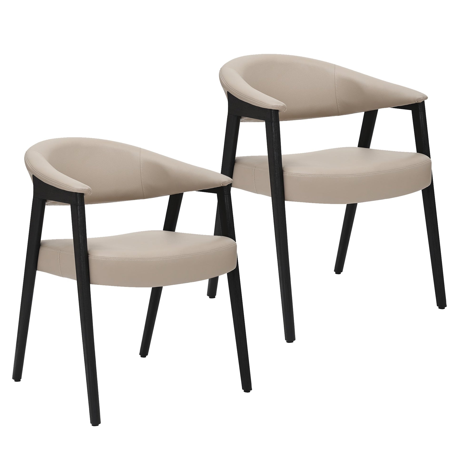 Bexley Black Wood Dining Chair | Set of 2 - Your Bar Stools Canada