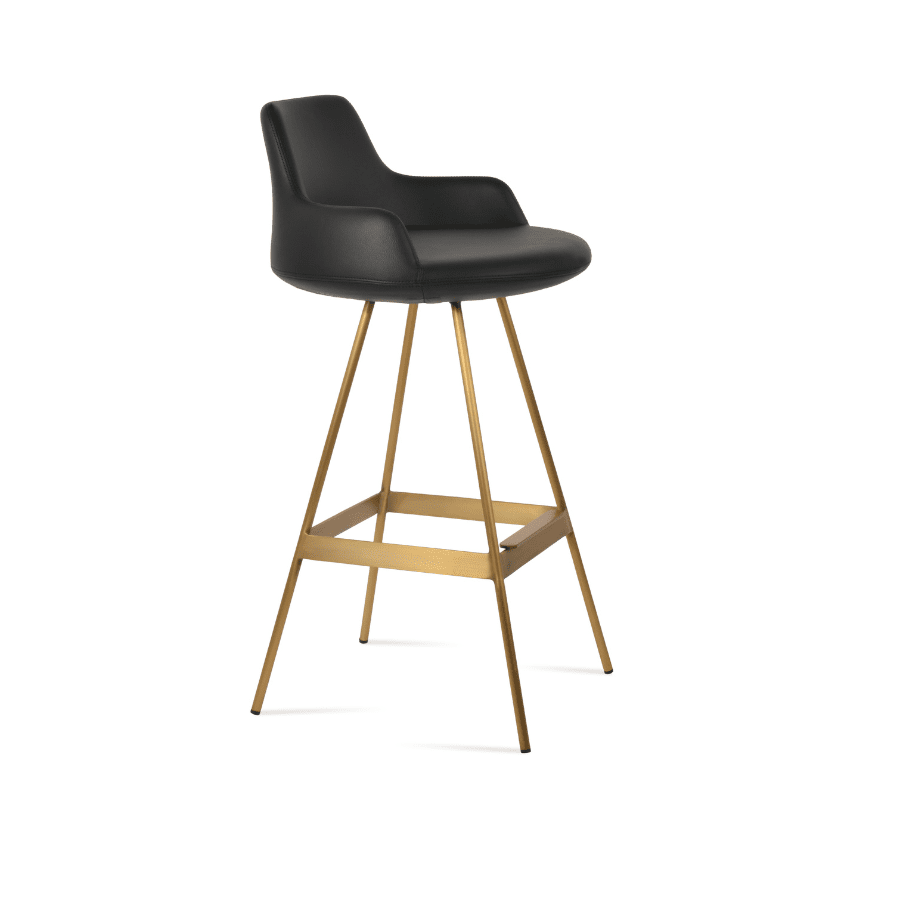 Black and Gold Bar Stools Dervish Balat - Your Bar Stools Canada