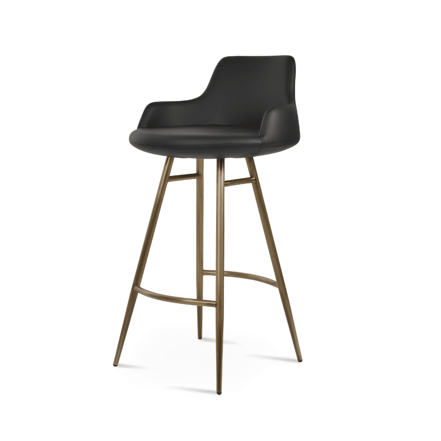 Black and Gold Bar Stools Dervish Galata - Your Bar Stools Canada
