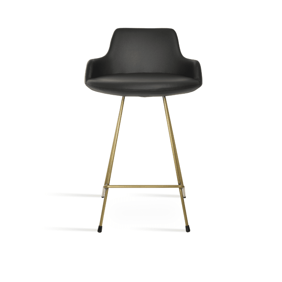 Black and Gold Bar Stools Dervish Wire - Your Bar Stools Canada