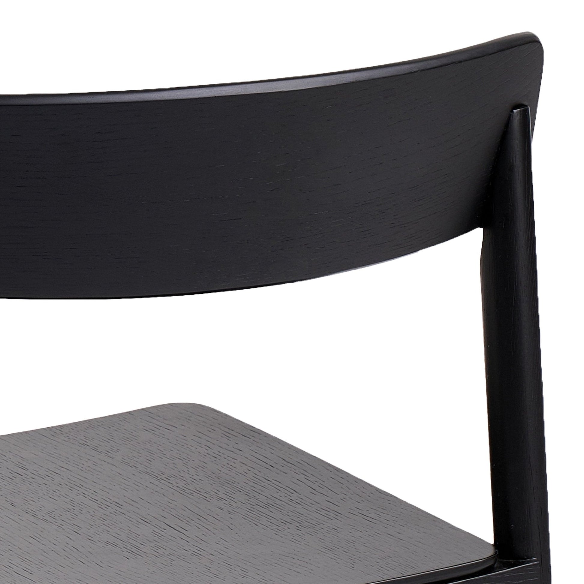 Black Dining Chairs Set of 4 – Felix Mid - Century Wood Chairs - Your Bar Stools Canada