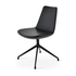 Black Leather Swivel Chair | Eiffel Spider - Your Bar Stools Canada