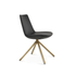 Black Leather Swivel Chair | Eiffel Stick - Your Bar Stools Canada