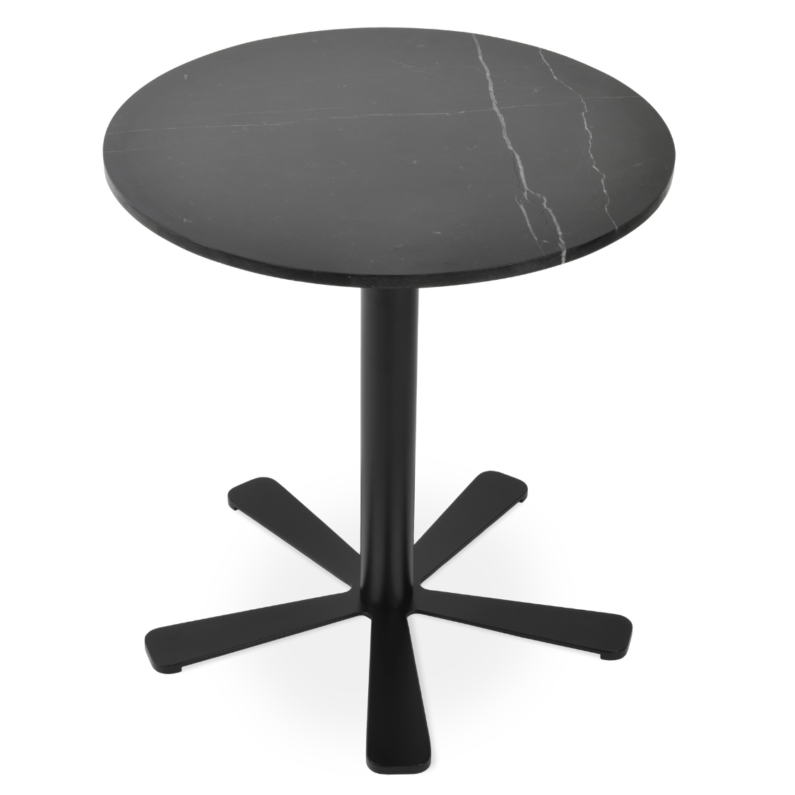 Black Marble Top Daisy Restaurants Table - Your Bar Stools Canada