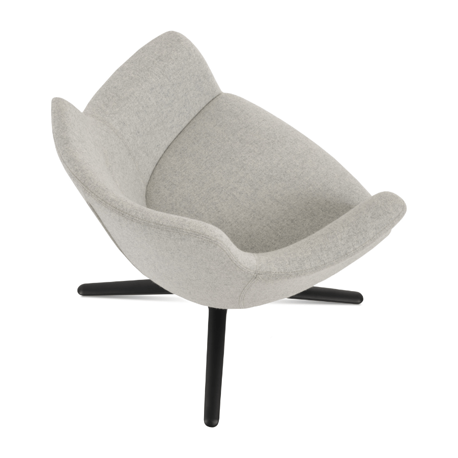 Bottega Grey Swivel Accent Chair - Your Bar Stools Canada