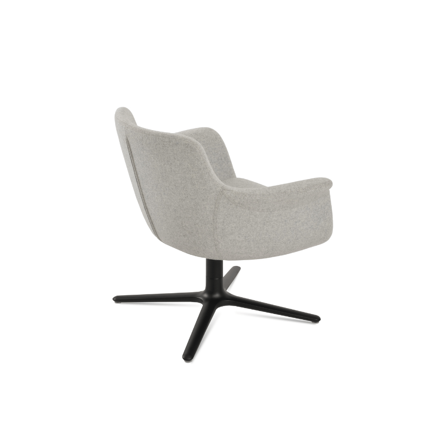 Bottega Grey Swivel Accent Chair - Your Bar Stools Canada