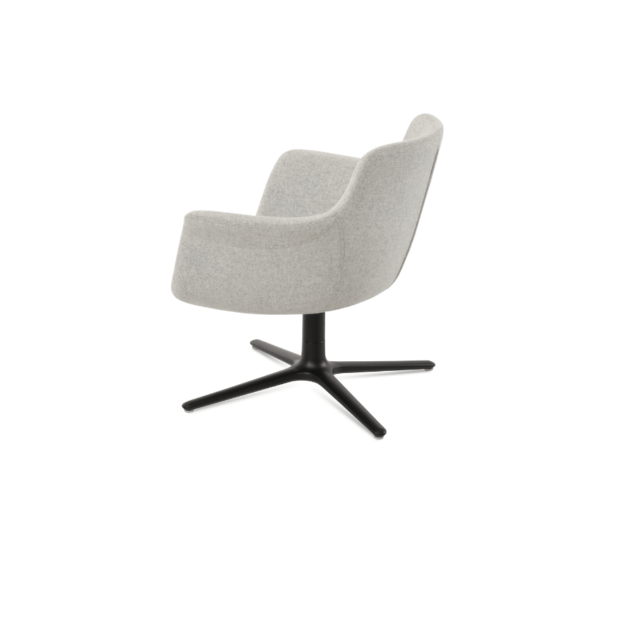 Bottega Grey Swivel Accent Chair - Your Bar Stools Canada