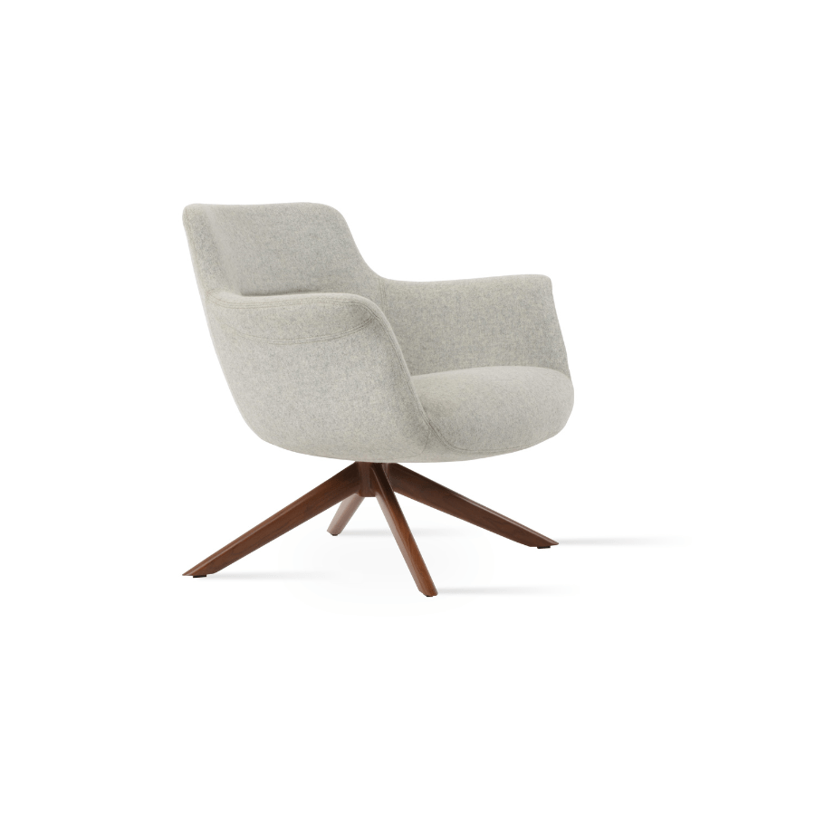 Bottega Grey Swivel Accent Chair - Your Bar Stools Canada