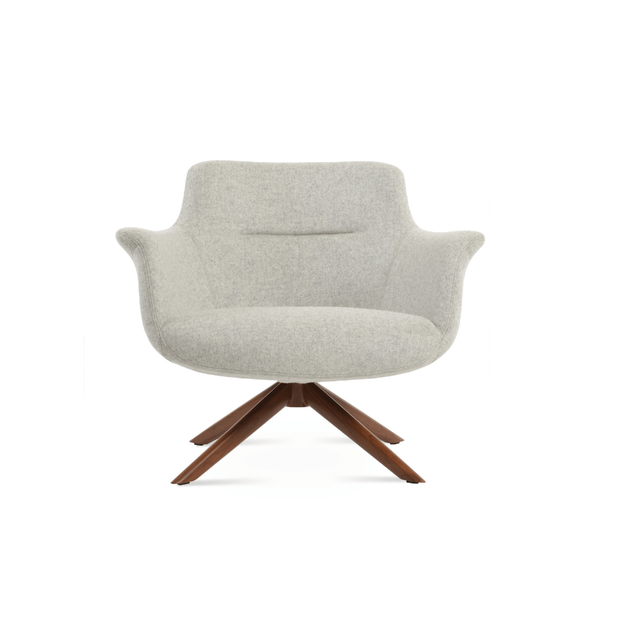 Bottega Grey Swivel Accent Chair - Your Bar Stools Canada