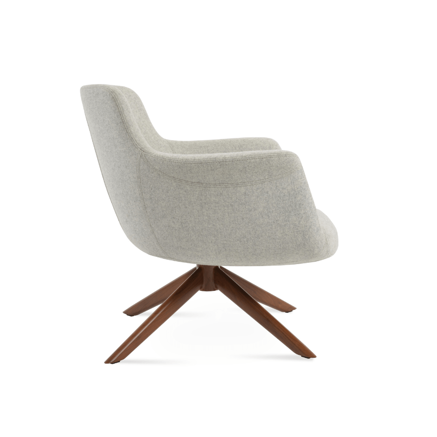 Bottega Grey Swivel Accent Chair - Your Bar Stools Canada