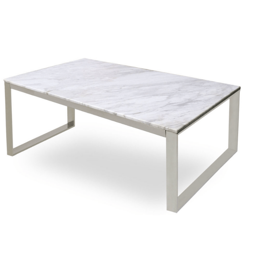 Calvin Rectangular Marble Coffee Table - Your Bar Stools Canada