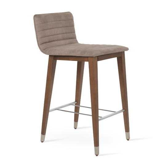 Corona Beige Upholstered Bar Stools - Your Bar Stools Canada