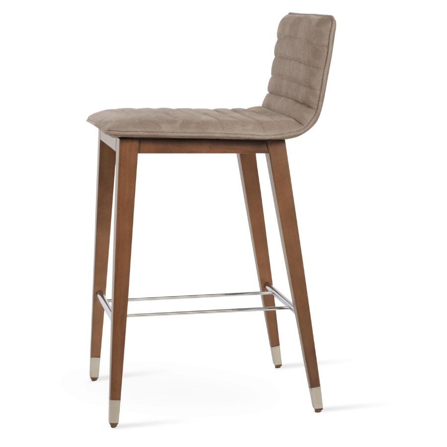 Corona Beige Upholstered Bar Stools - Your Bar Stools Canada
