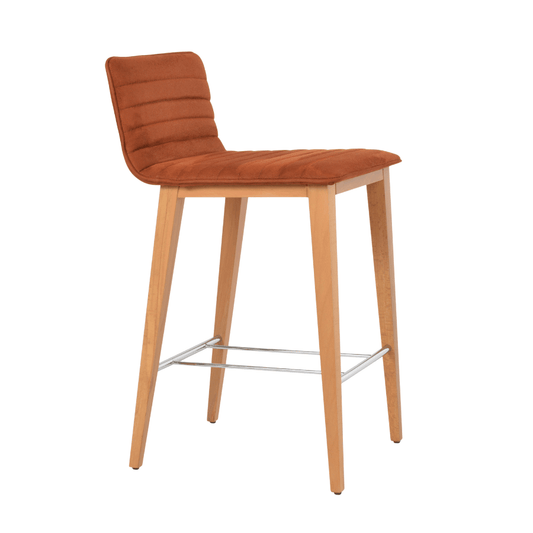 Corona Cognac Upholstered Bar Stools - Your Bar Stools Canada