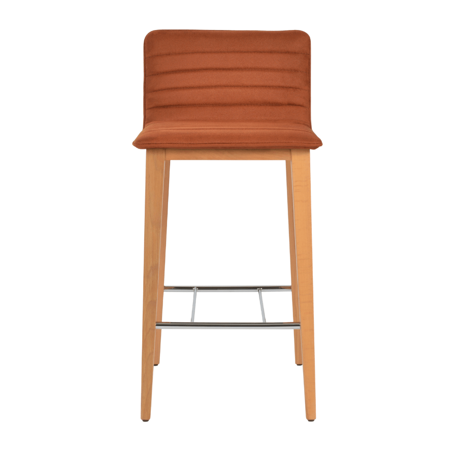 Corona Cognac Upholstered Bar Stools - Your Bar Stools Canada