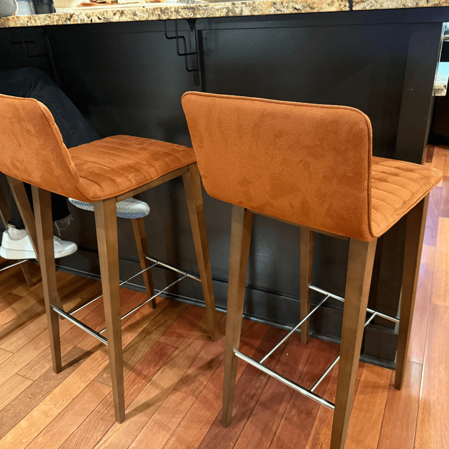 Corona Cognac Upholstered Counter Stools - Your Bar Stools Canada
