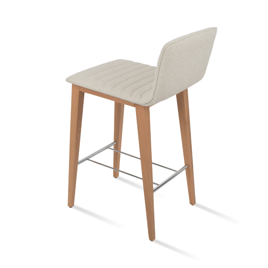 Corona Cream Boucle Bar Stools - Your Bar Stools Canada