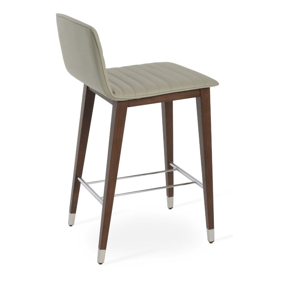 Corona Cream Leather Bar Stools - Your Bar Stools Canada