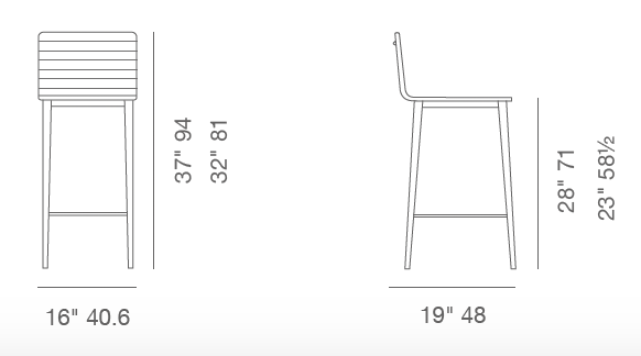 Corona Cream Leather Bar Stools - Your Bar Stools Canada