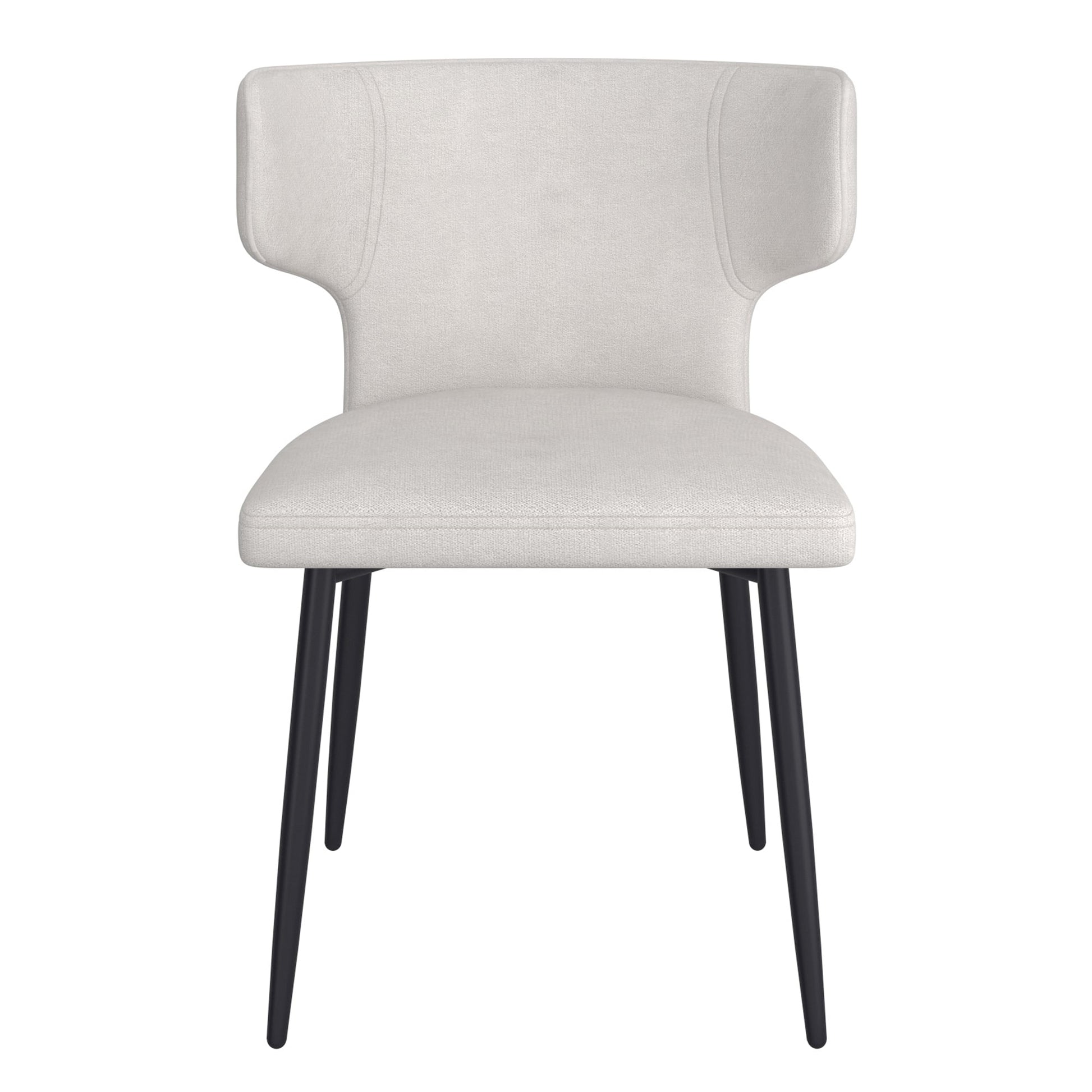 Curvy Back Dining Chairs | Set of 2 | Olis Beige Fabric - Your Bar Stools Canada