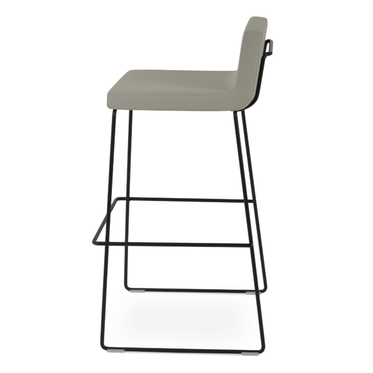 Dallas Wire HB Metal Counter Top Stools Light Grey - Your Bar Stools Canada
