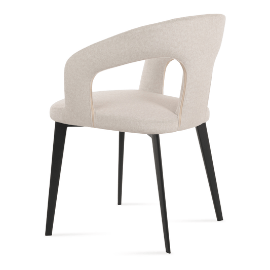 Daniels Taupe Velvet Dining Chairs - Your Bar Stools Canada