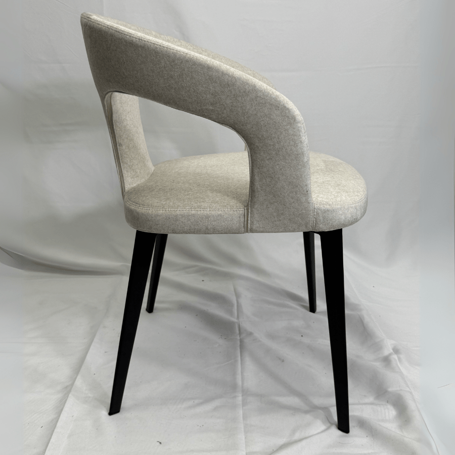 Daniels Taupe Velvet Dining Chairs - Your Bar Stools Canada