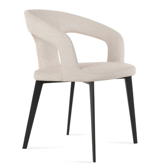 Daniels Taupe Velvet Dining Chairs - Your Bar Stools Canada