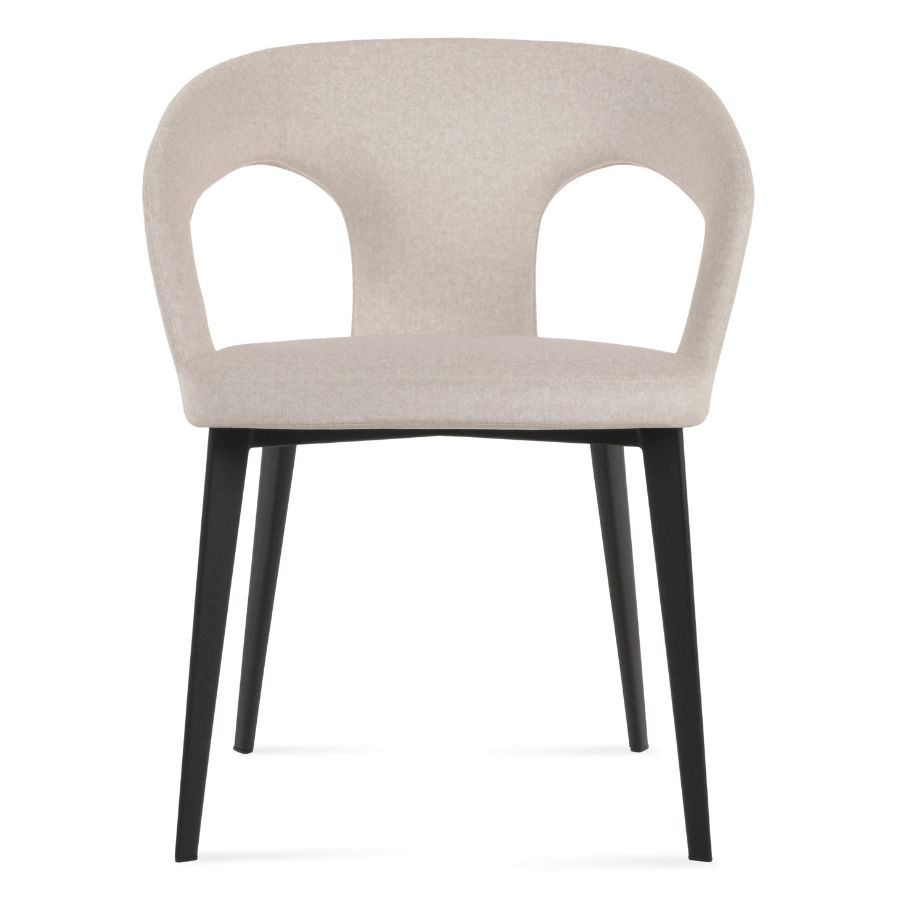 Daniels Taupe Velvet Dining Chairs - Your Bar Stools Canada