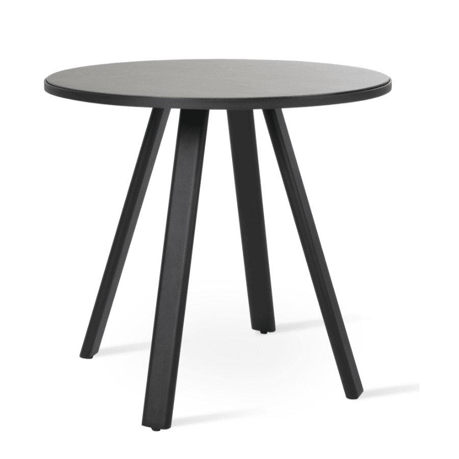 Denver Round Dining Table | Black 32" Ceramic Top - Your Bar Stools Canada