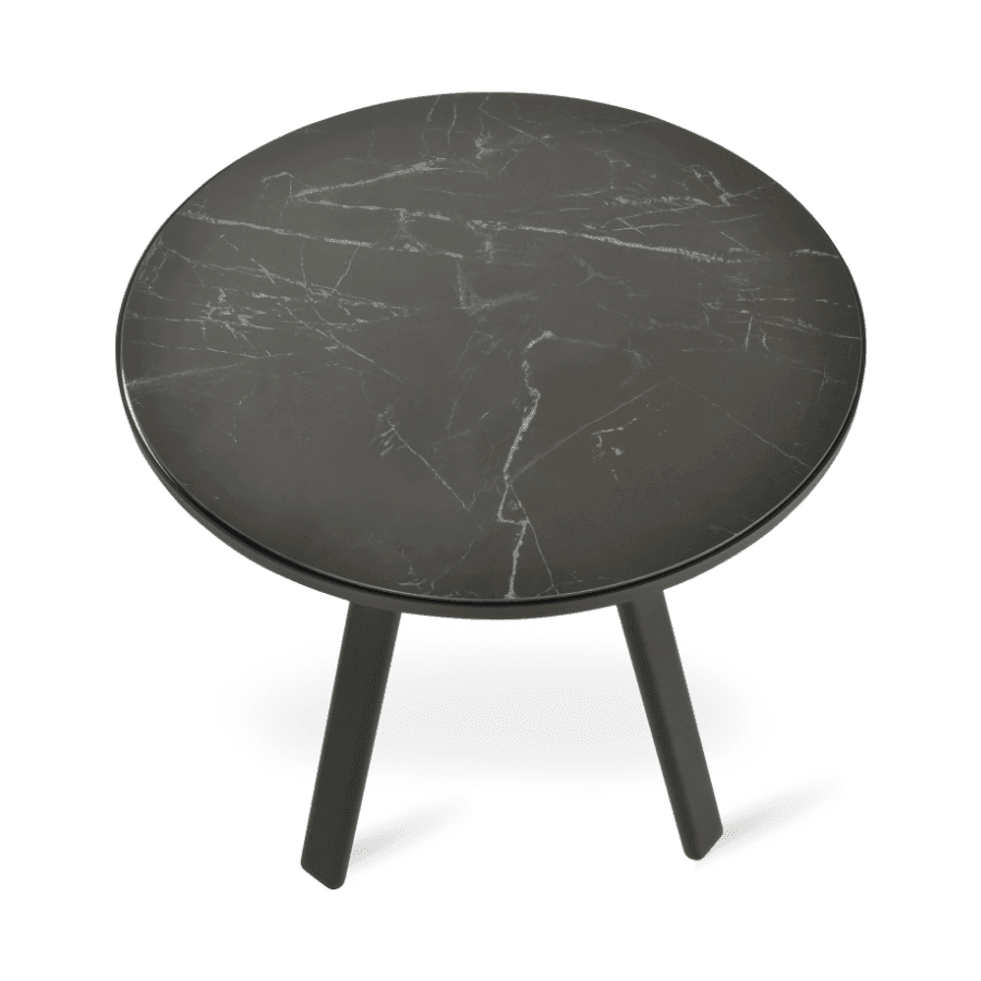 Denver Round Dining Table | Black 32" Ceramic Top - Your Bar Stools Canada