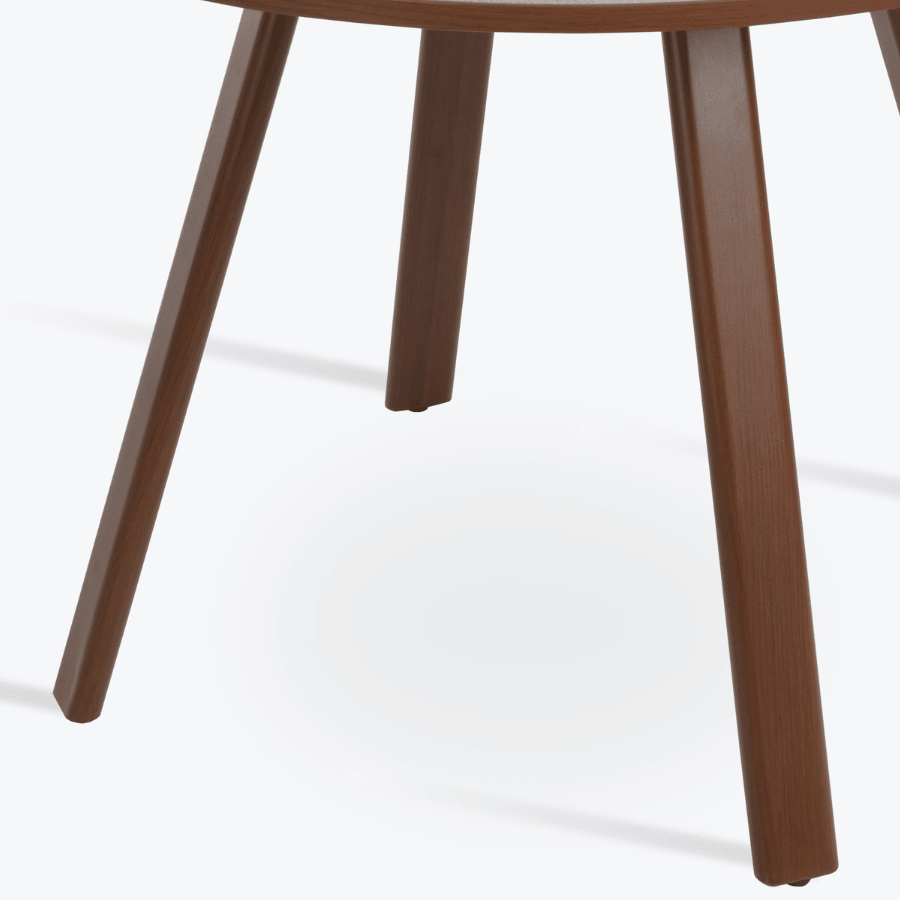Denver Round Dining Table | Grey Top Walnut Legs - Your Bar Stools Canada