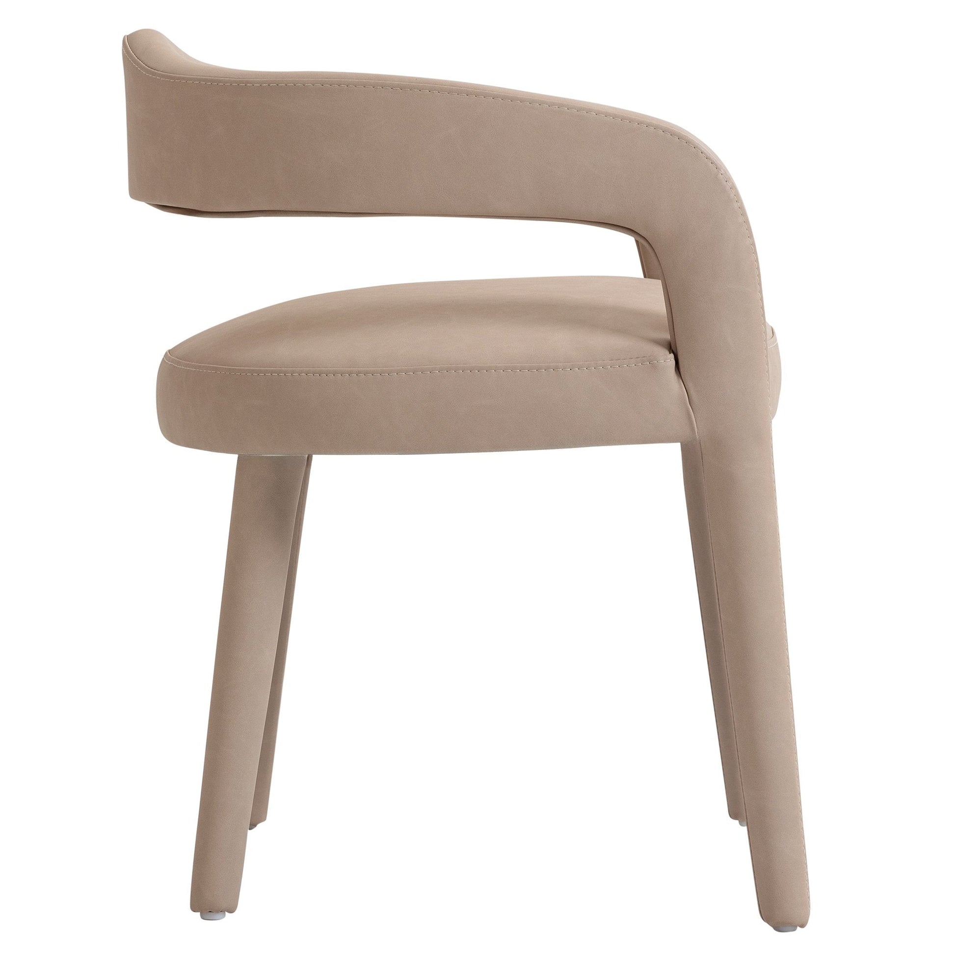 Dining Chairs Set of 2 | Caden Beige Leather - Your Bar Stools Canada