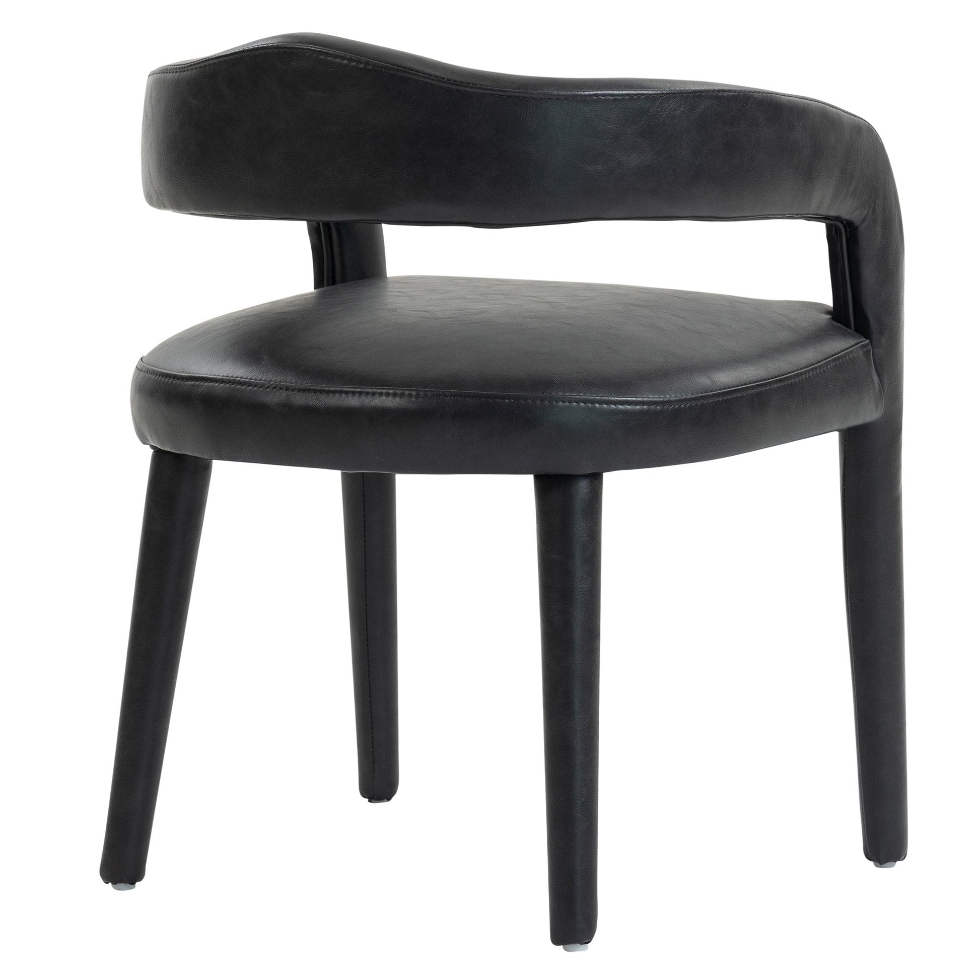 Dining Chairs Set of 2 | Caden Charcoal Leather - Your Bar Stools Canada