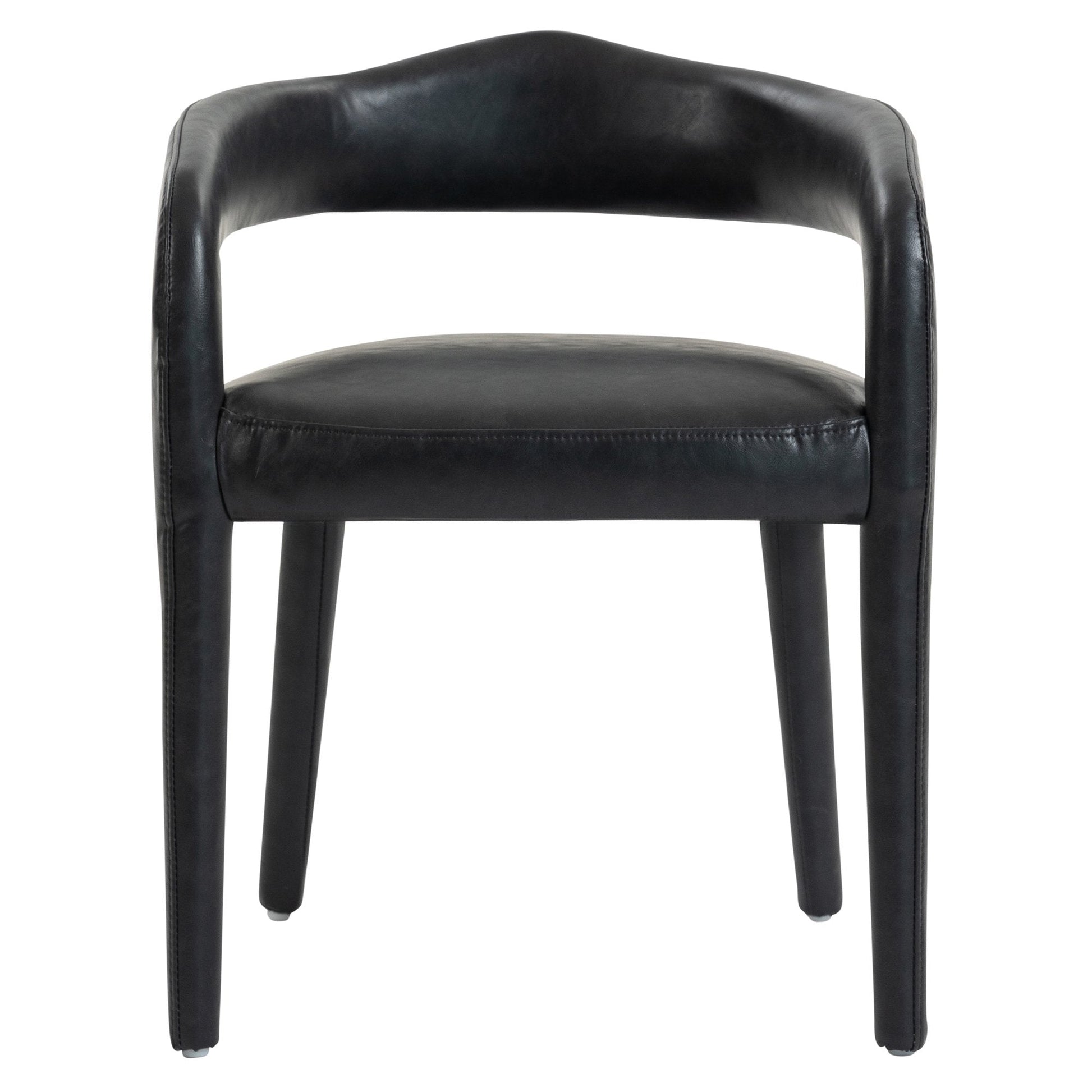 Dining Chairs Set of 2 | Caden Charcoal Leather - Your Bar Stools Canada