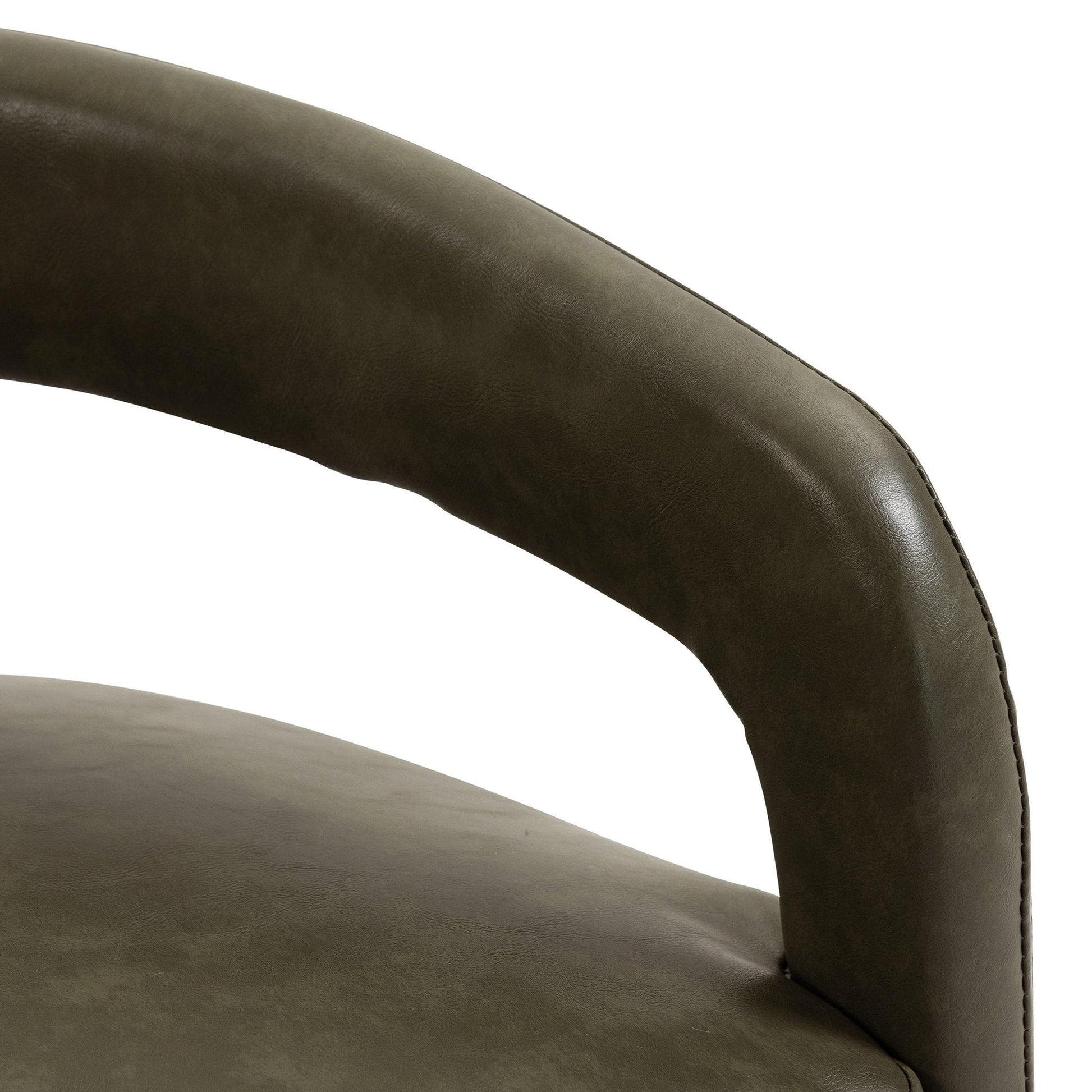 Dining Chairs Set of 2 | Caden Green Leather - Your Bar Stools Canada