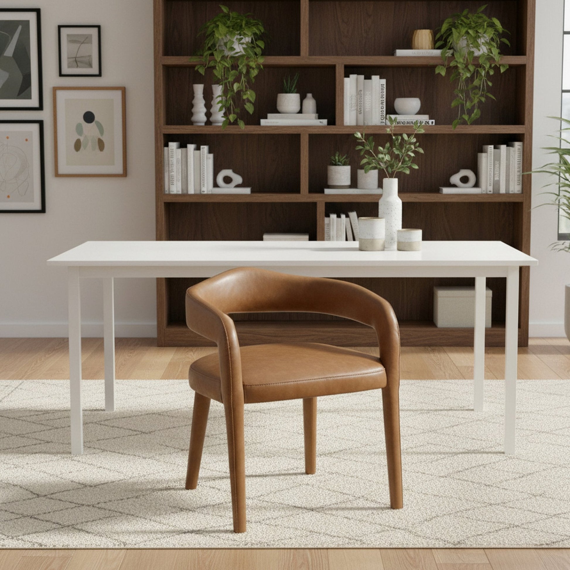 Dining Chairs Set of 2 | Caden Tan Leather - Your Bar Stools Canada