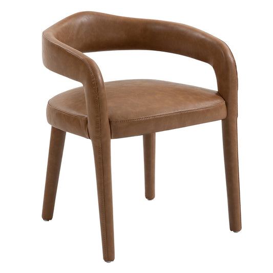 Dining Chairs Set of 2 | Caden Tan Leather - Your Bar Stools Canada