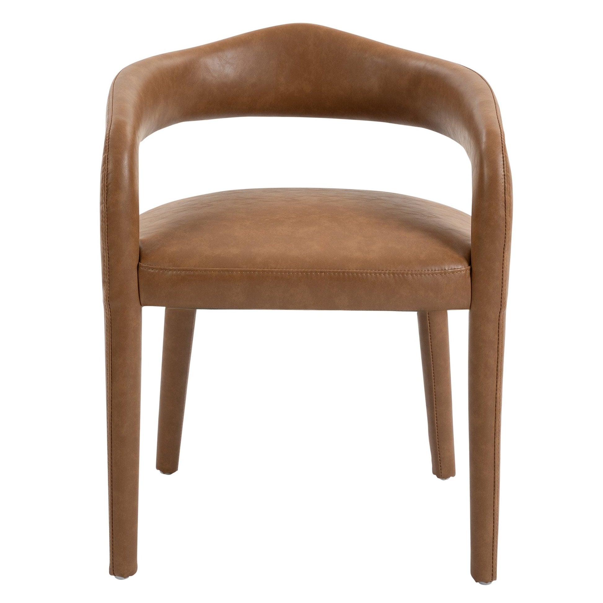 Dining Chairs Set of 2 | Caden Tan Leather - Your Bar Stools Canada