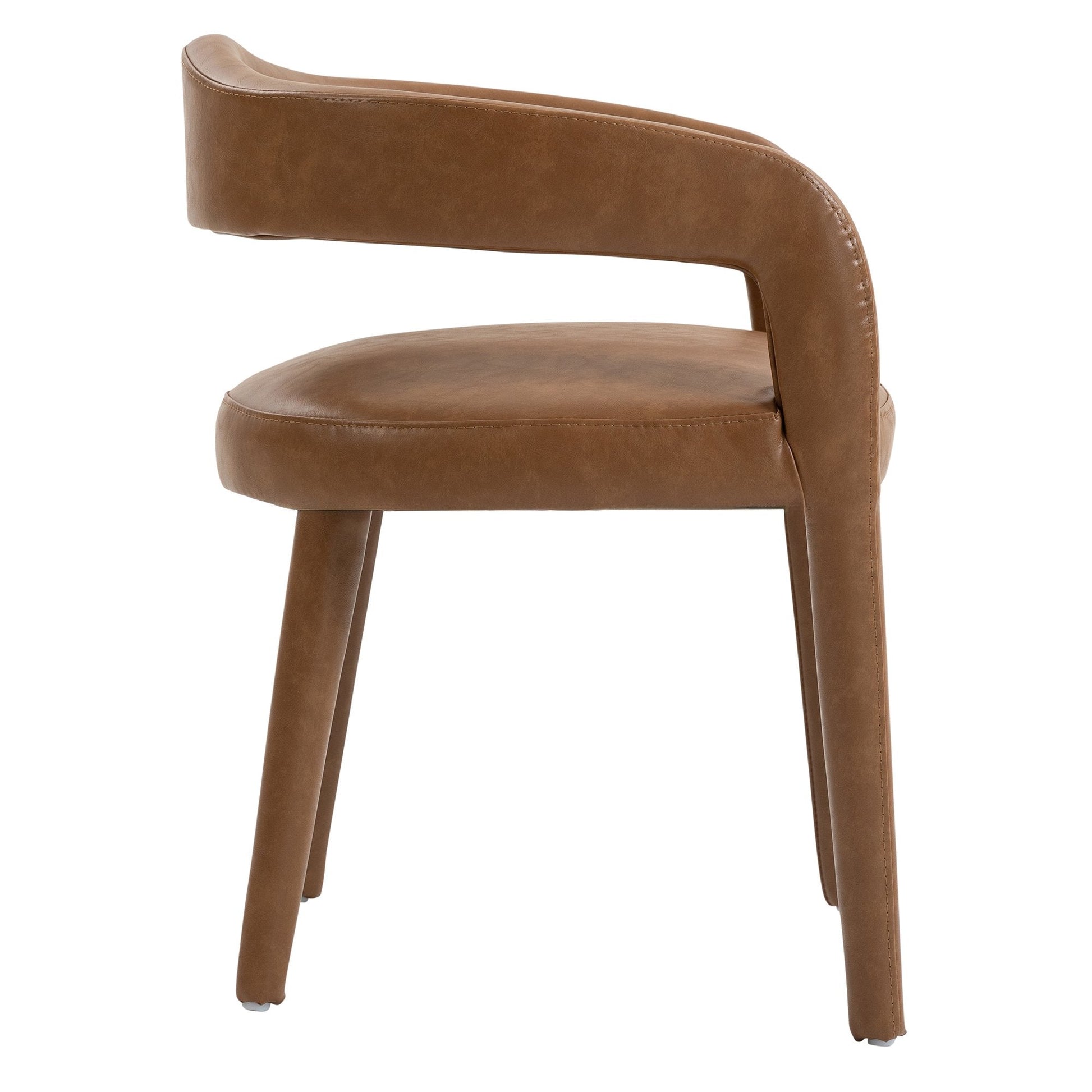 Dining Chairs Set of 2 | Caden Tan Leather - Your Bar Stools Canada
