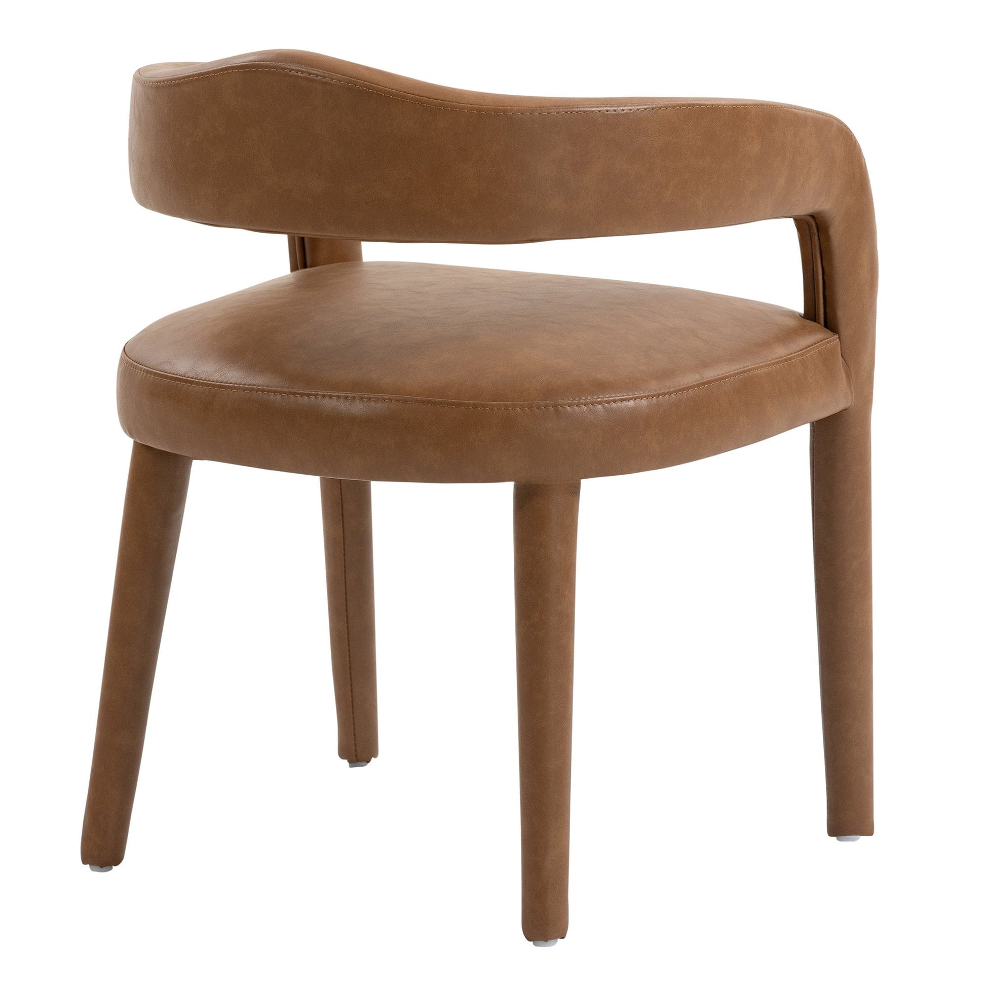 Dining Chairs Set of 2 | Caden Tan Leather - Your Bar Stools Canada