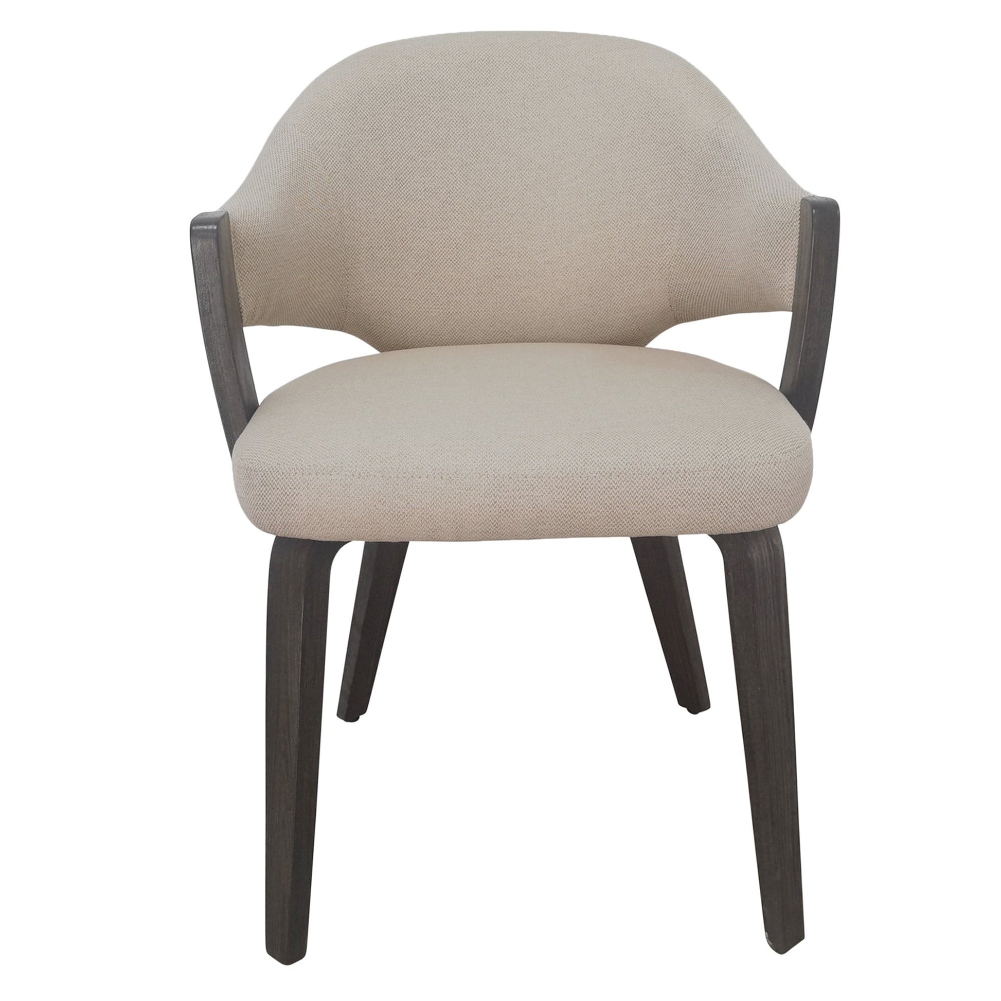 Dining Chairs Set of 2 | Freya Upholstered Beige|Walnut - Your Bar Stools Canada