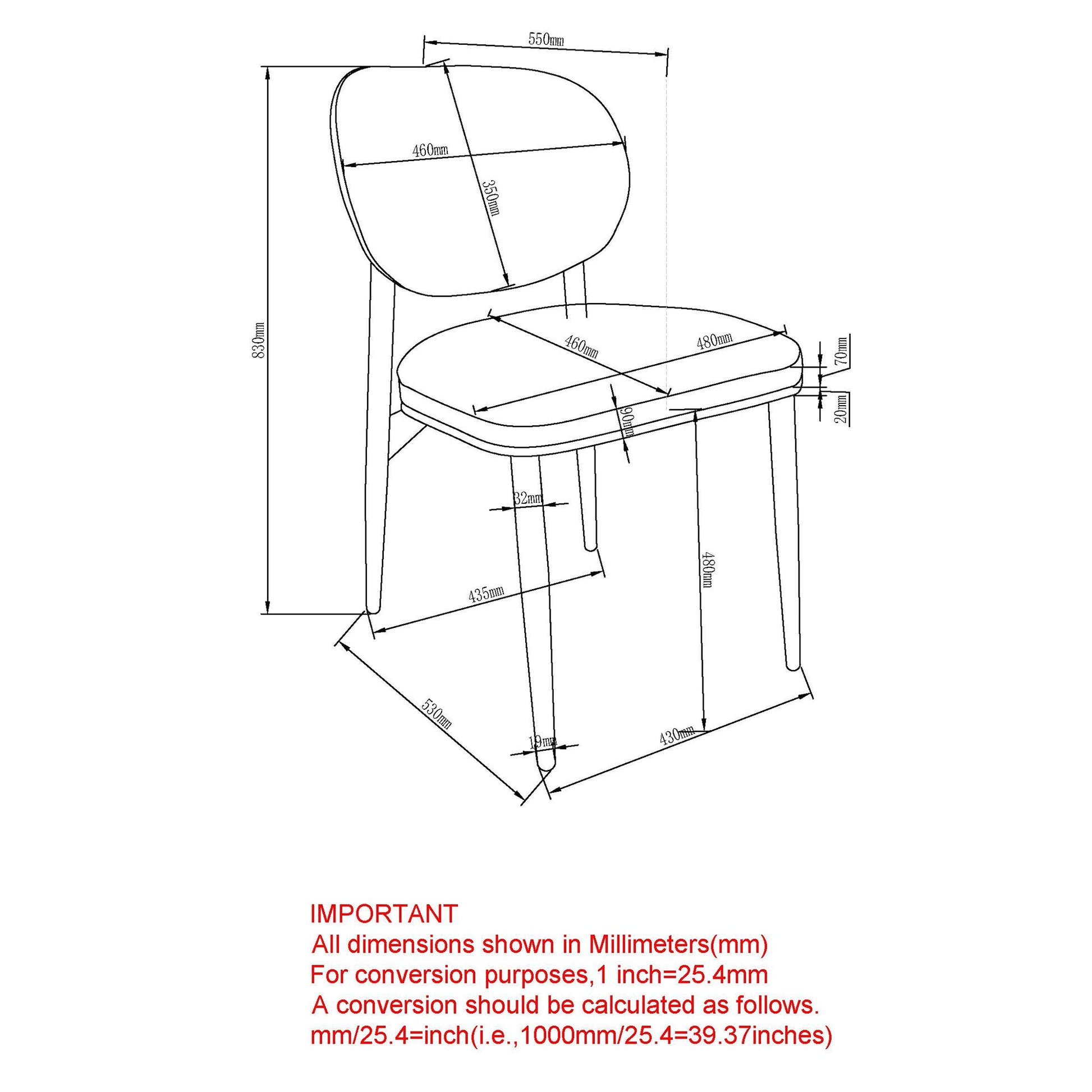 Dining Chairs set of 4 Gideon Black Leather - Your Bar Stools Canada