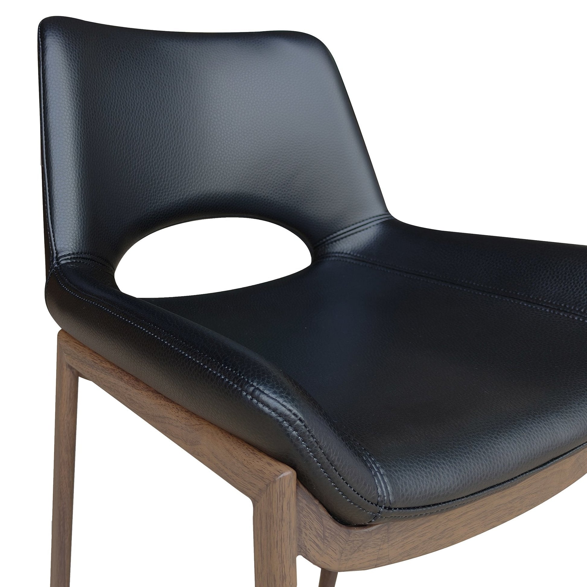 Dining Chairs set of 6 Icona Black | Walnut - Your Bar Stools Canada