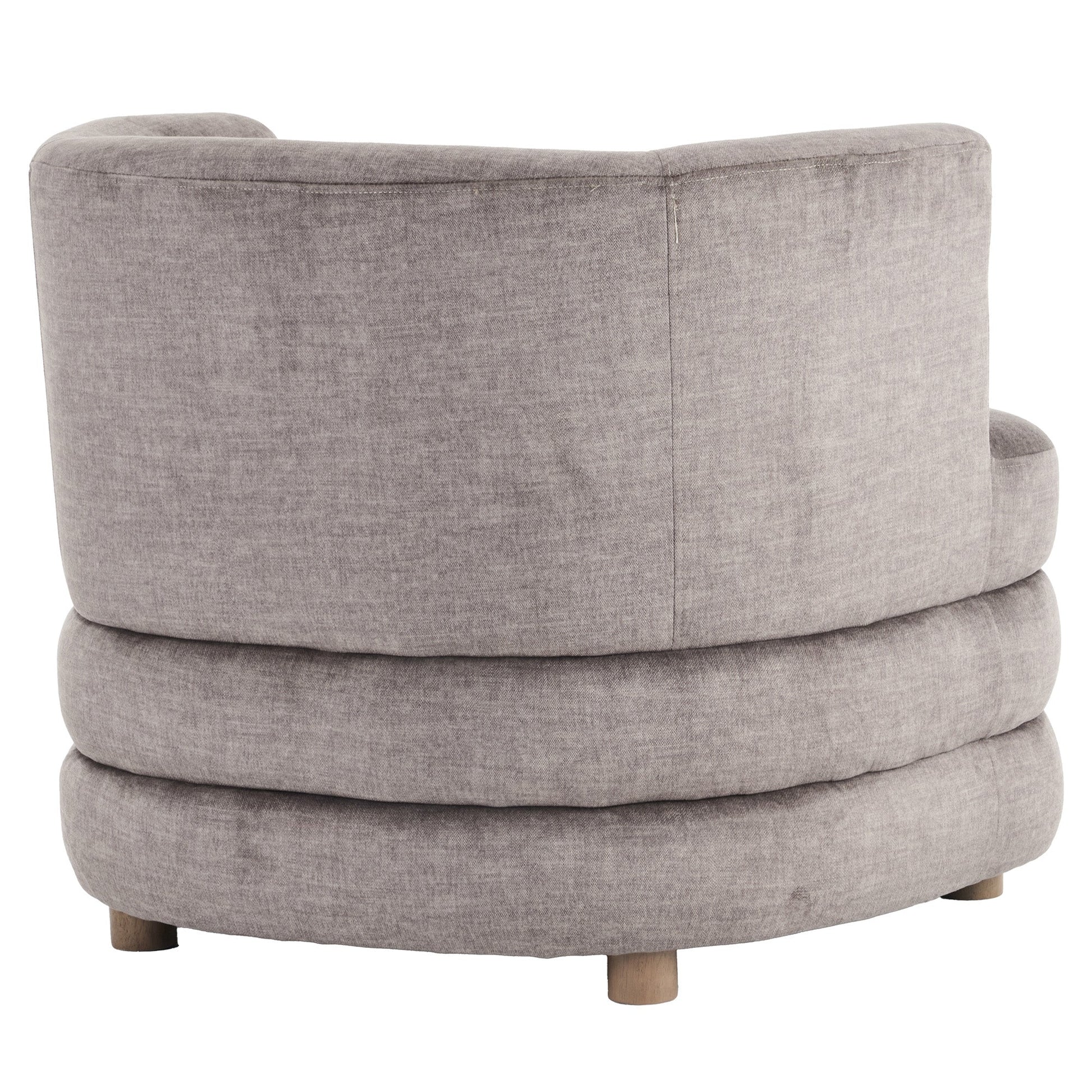 Dorian Taupe Curved Base Velvet Accent Chair - Your Bar Stools Canada