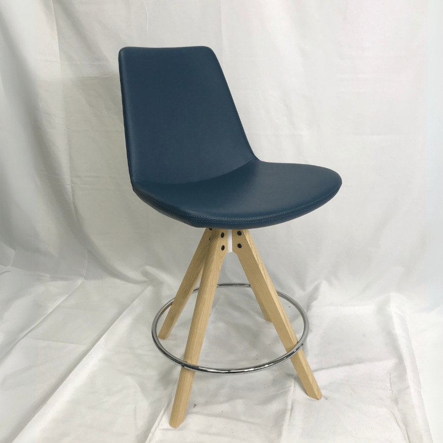 Eiffel Blue Swivel Counter Stools - Main Image